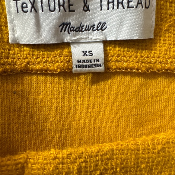 Madewell Texture &Thread Boho Button Front Cap Sleeve Mini Dress - Picture 6 of 6